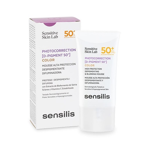 SENSILIS PHOTOCORRECTION [D-PIGMENT 50+] - ÉCRAN SOLAIRE MOUSSE FLOUTEUR - ANTI-TACHES - 40ML