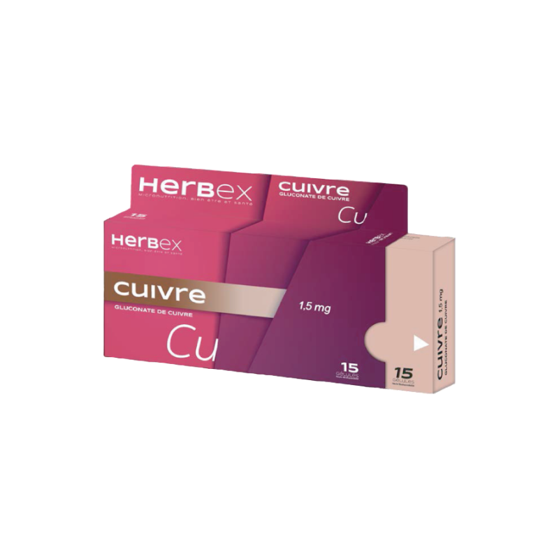 HERBEX CUIVRE 1.5MG BT/30