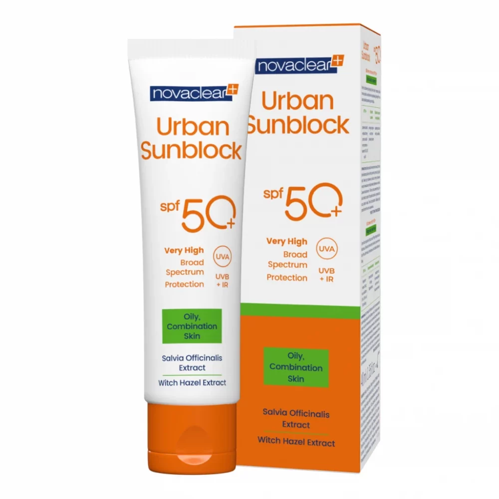 NOVACLEAR urban sunblock oily skin spf50+ peau grasse 40ML
