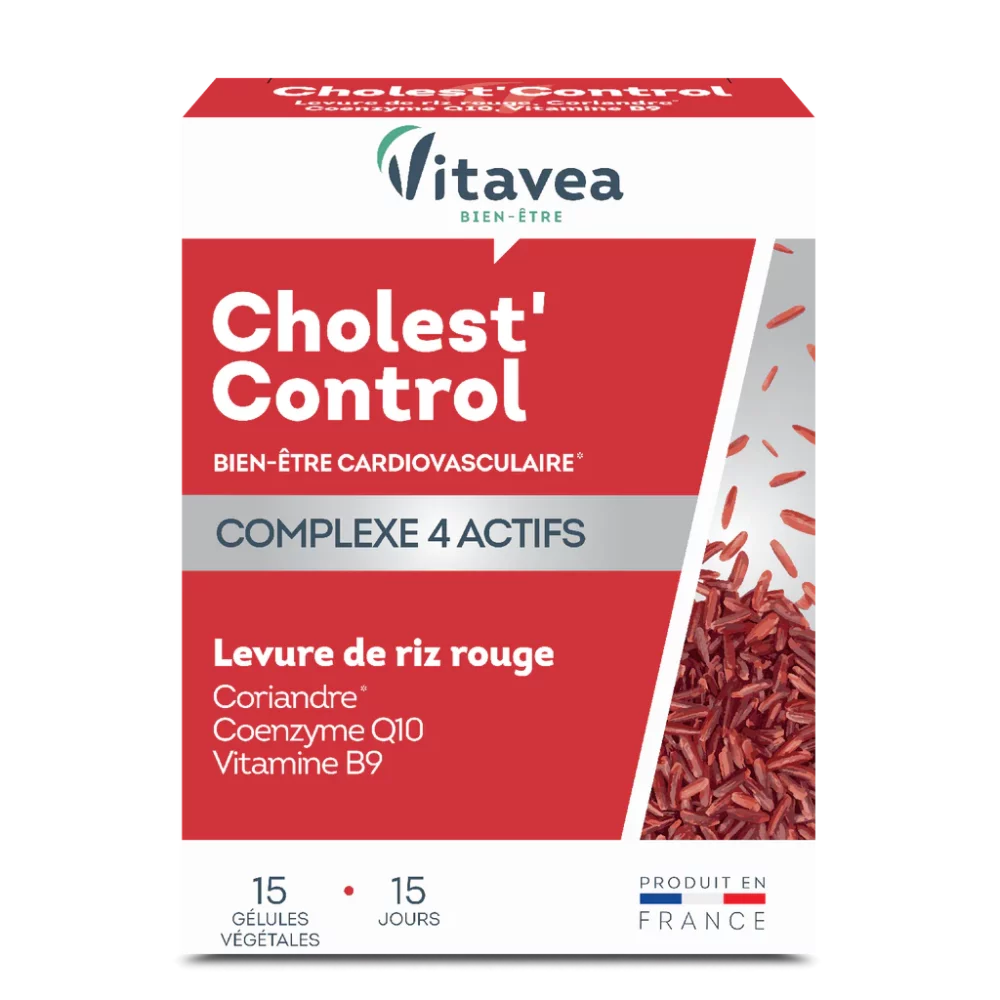 VITAVEA CHOLEST CONTROL LEVURE DE RIZ ROUGE 15 GELULES