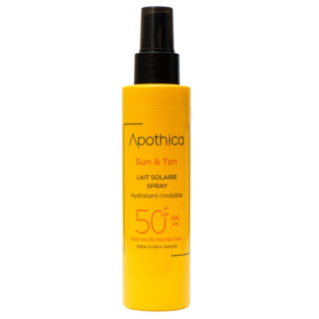 APOTHICA Lait Solaire Spray "Sun & Tan" SPF50+ 150ml