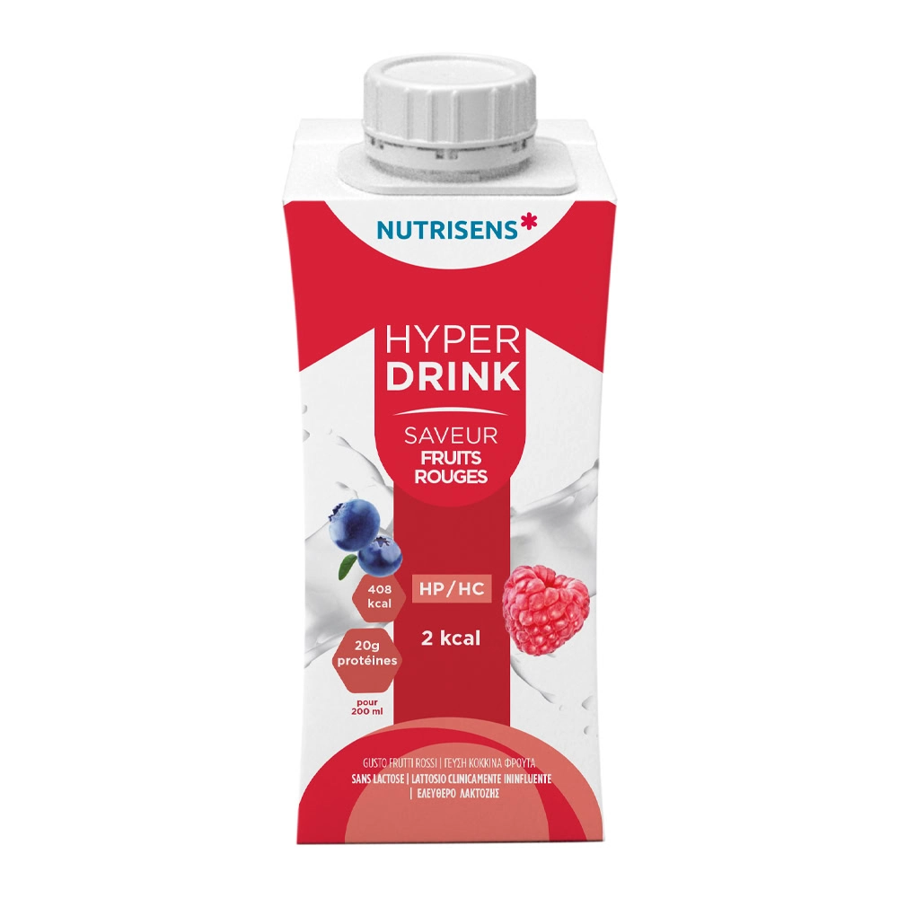 Nutrisens Hyperdrink 2kcal Nutriment Fruits Rouges 200ml