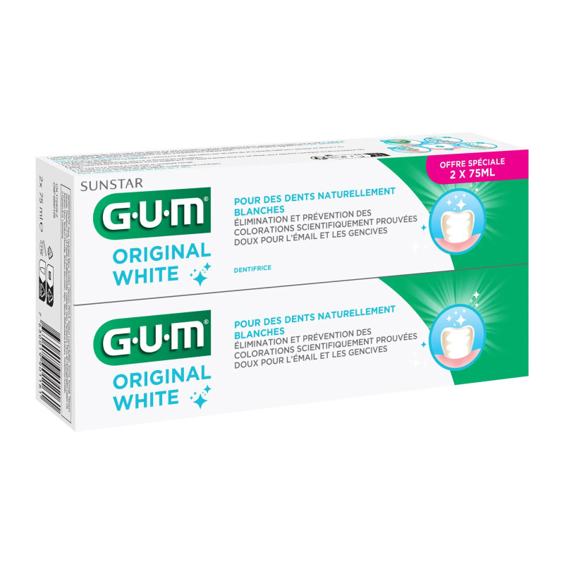 GUM DENTIFRICE ORIGINAL WHITE DUO GUM