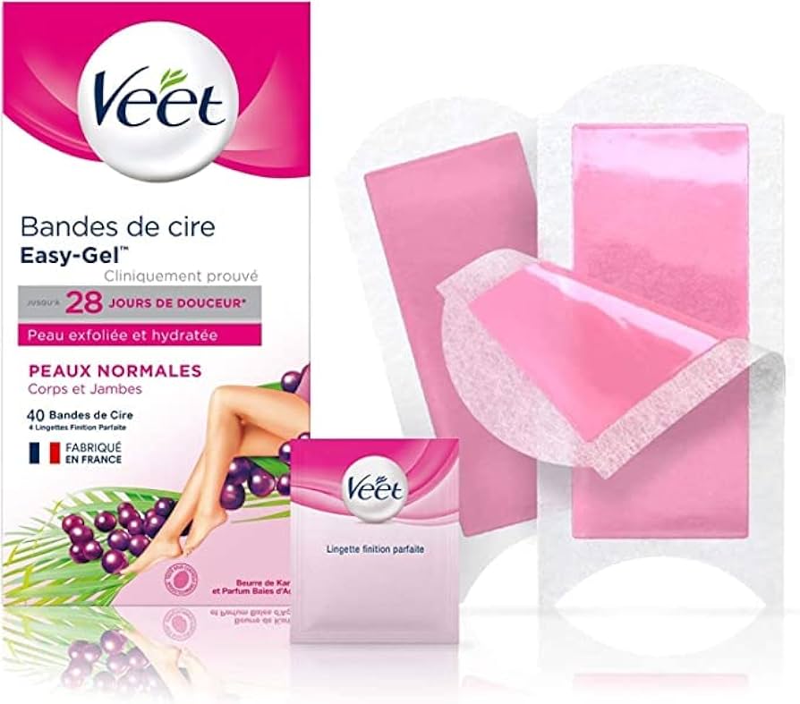 Veet - 12 Bandes de Cire Corps et Jambes