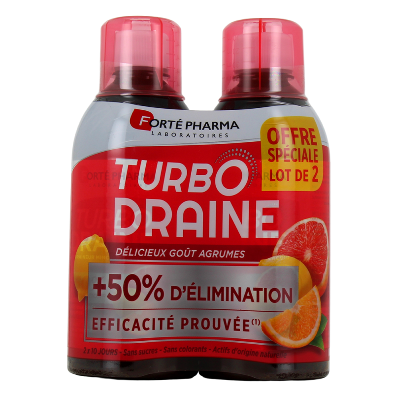 FORTE PHARMA TURBO DRAINE AGRUMES LOT de 2 x 500ml