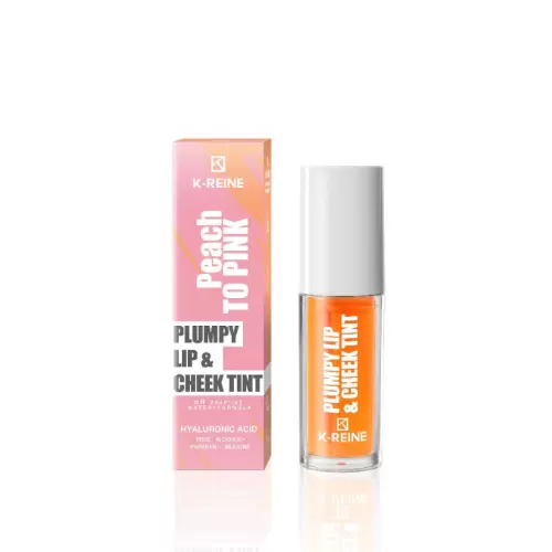 K-REINE PLUMPY LIP & CHEEK TINT PEACH TO PINK 6ML