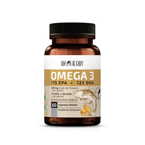 BIOHERBS Oméga 3 (175 EPA + 125 DHA) BT 60