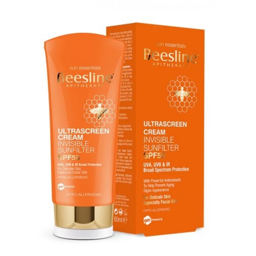 BEESLINE ULTRASCREEN CREAM INVISIBLE SUNFILTER SPF50 60ML