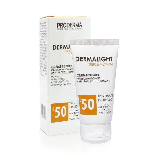 PRODERMA DERMALIGHT TRIPLE ACTION TEINTE SPF 50+