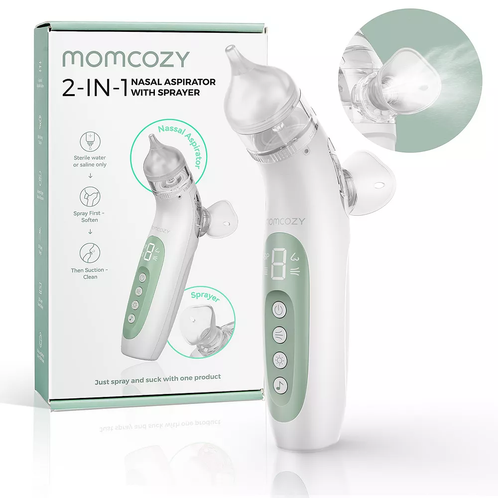MOMCOZY ASPIRATEUR ET PULVÉRISATEUR NASAL 2 EN 1