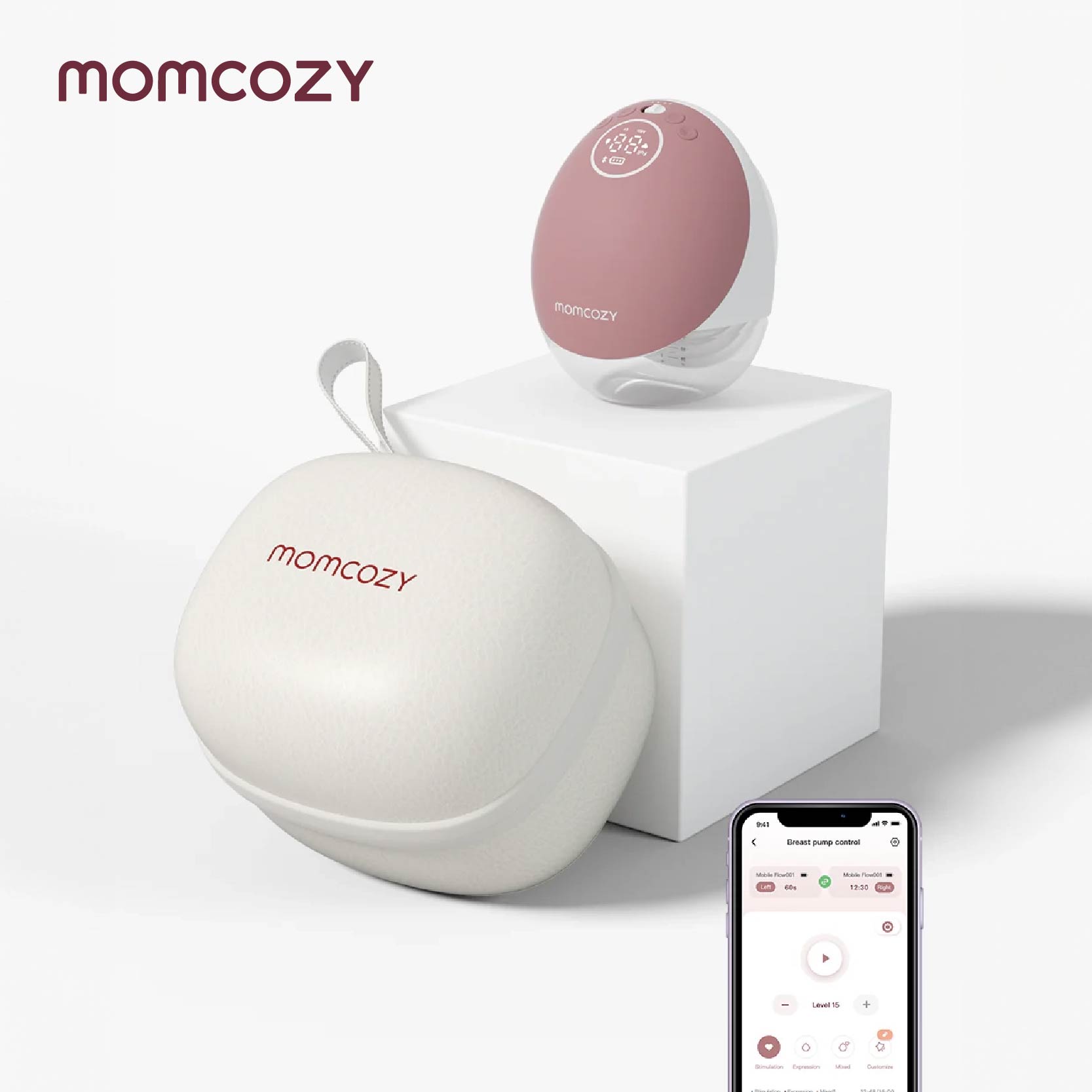MOMCOZY MOBILE FLOW™ M9 – TIRE-LAIT ÉLECTRIQUE MAINS LIBRES CONNECTÉ