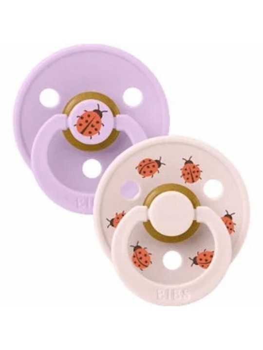 BIBS 02 SUCETTES COLOUR NATURAL RUBBER SIZE 1 VIOLET SKY MIX 0M+ BIBS