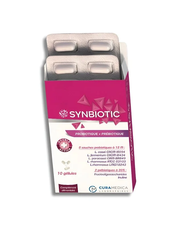 Synbiotic Probiotique + Prebiotique 10 Gelules