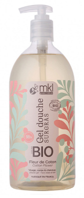 MKL Green Nature Gel Douche Surgras Fleur de Coton Bio 1L