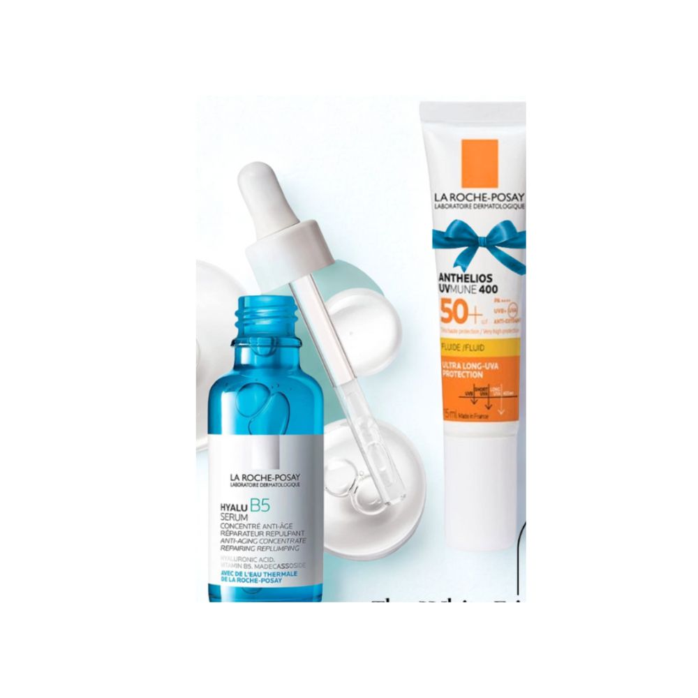 LA ROCHE POSAY HYALU B5 SERUM 30ML + ANTHELIOSUVMINE 400 FLUIDE INVISIBLE SPF50+ 15ML