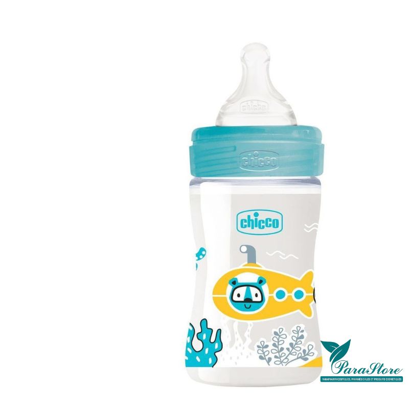 CHICCO BIBERON BLEU 0+ 150ML