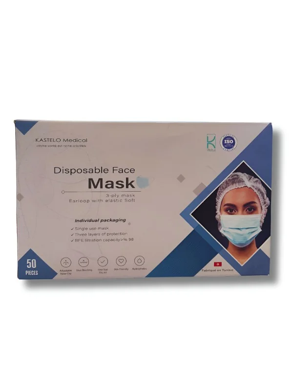 MASQUE CHIRURGICAL KASTELO MEDICAL - B/50