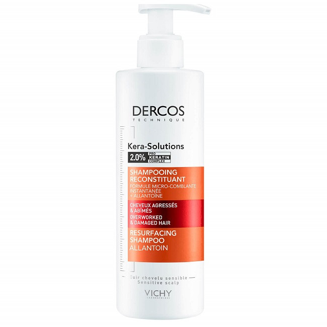 Vichy Dercos Kera Solutions Shampooing Reconstituant Cheveux Agresses Et Abimes 250ml