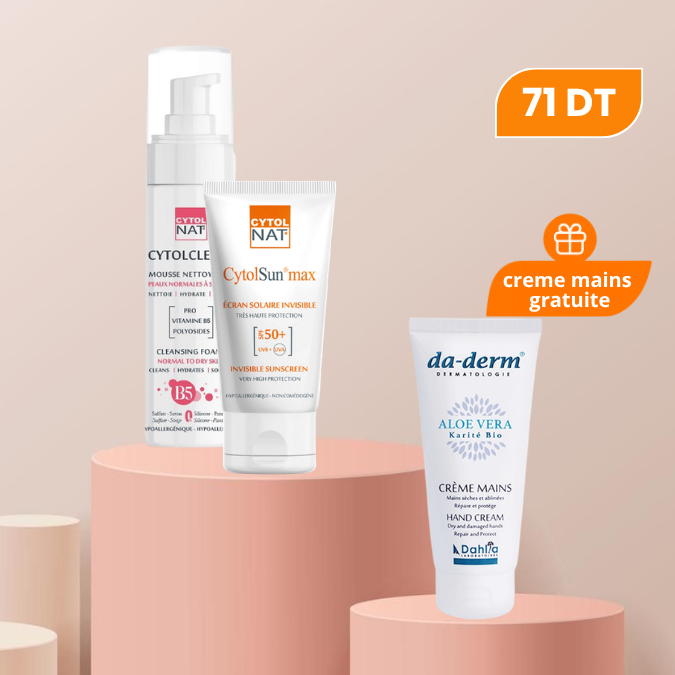 PACK CYTOLCLEAN+ CYTOLSUN MAX+ CREME MAINS OFFERTE