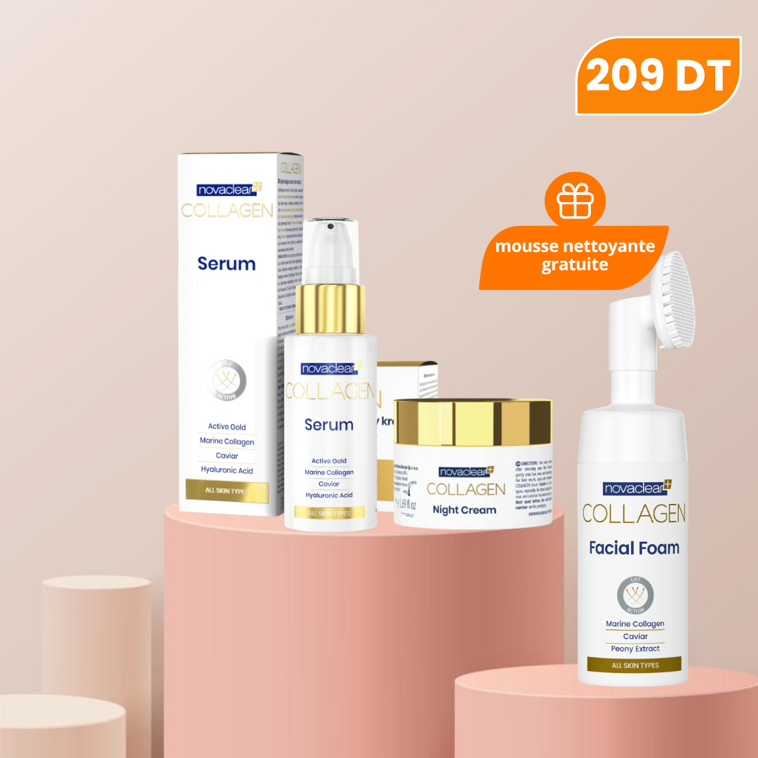 PACK NOVACLEAR COLLAGEN SERUM + CRÈME NUIT + MOUSSE NETTOYANTE OFFERTE