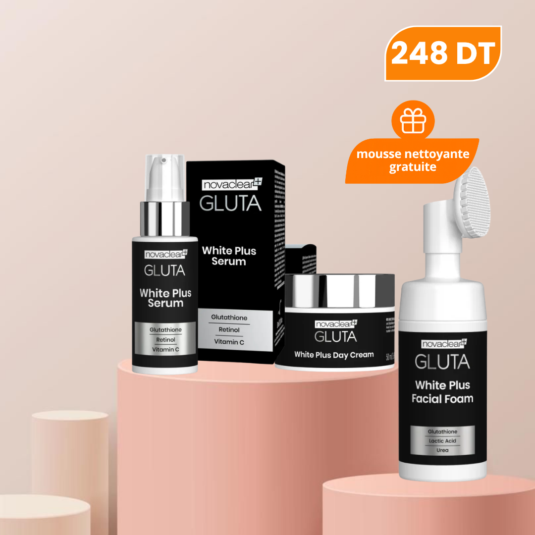 PACK NOVACLEAR GLUTA SERUM + CRÈME JOUR + MOUSSE NETTOYANTE OFFERTE