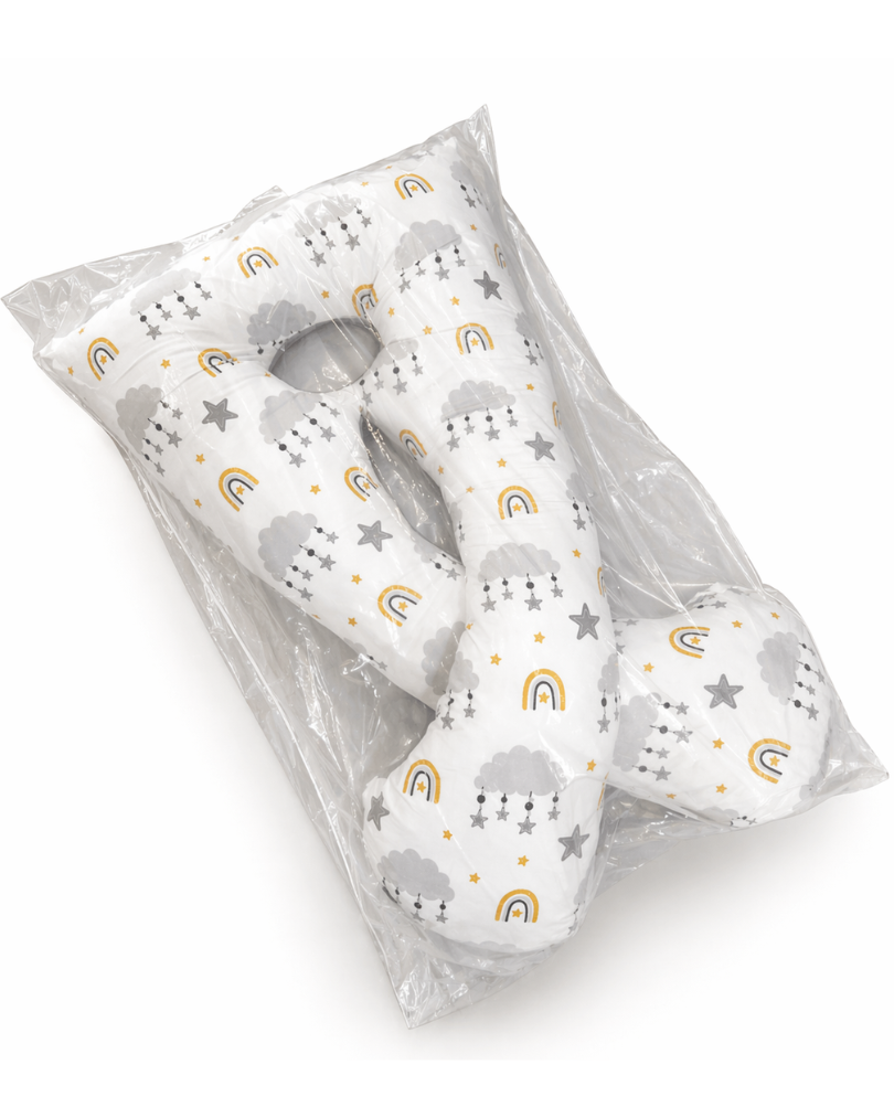 COUSSIN DE GROSSESSE MOTIFS JAUNE OUATE