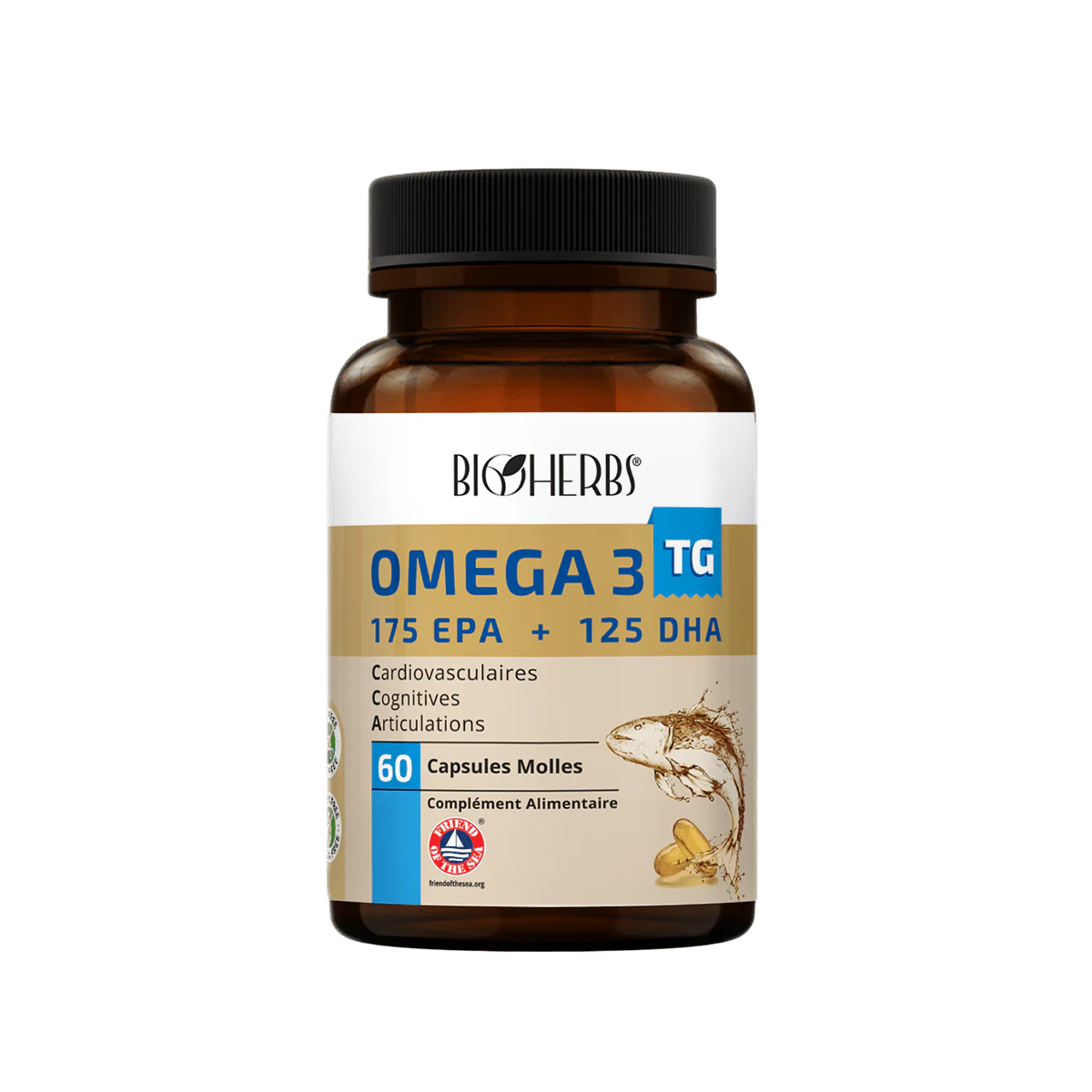 BIOHERBS OMEGA 3 TG 175EPA+125DHA BT 60 CAPS