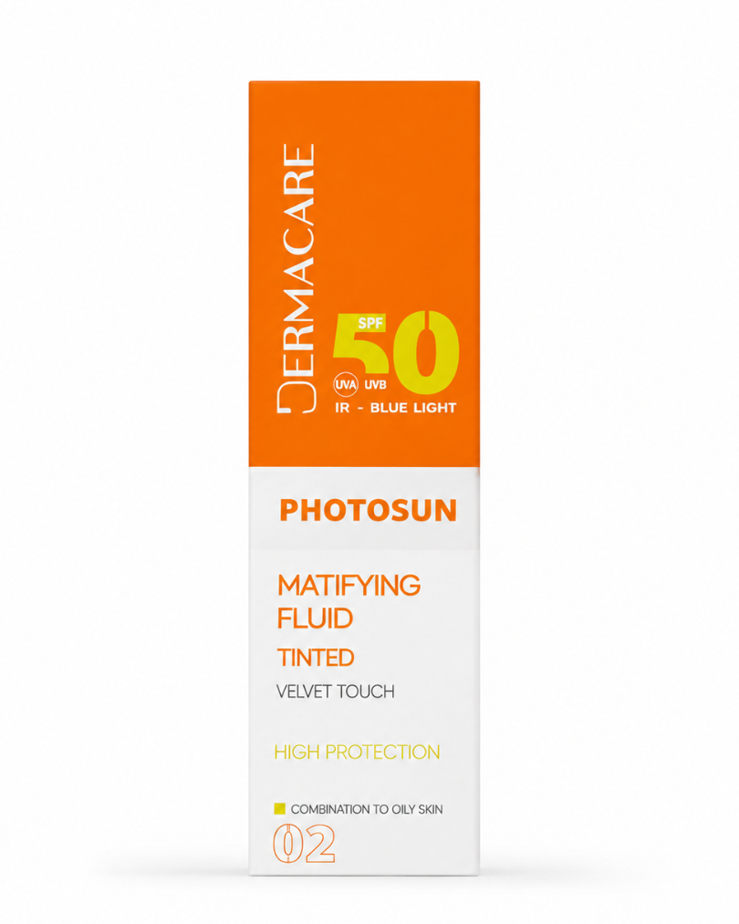 DERMACARE PHOTOSUN SPF 50 TEINTÉE PEAU GRASSE 02