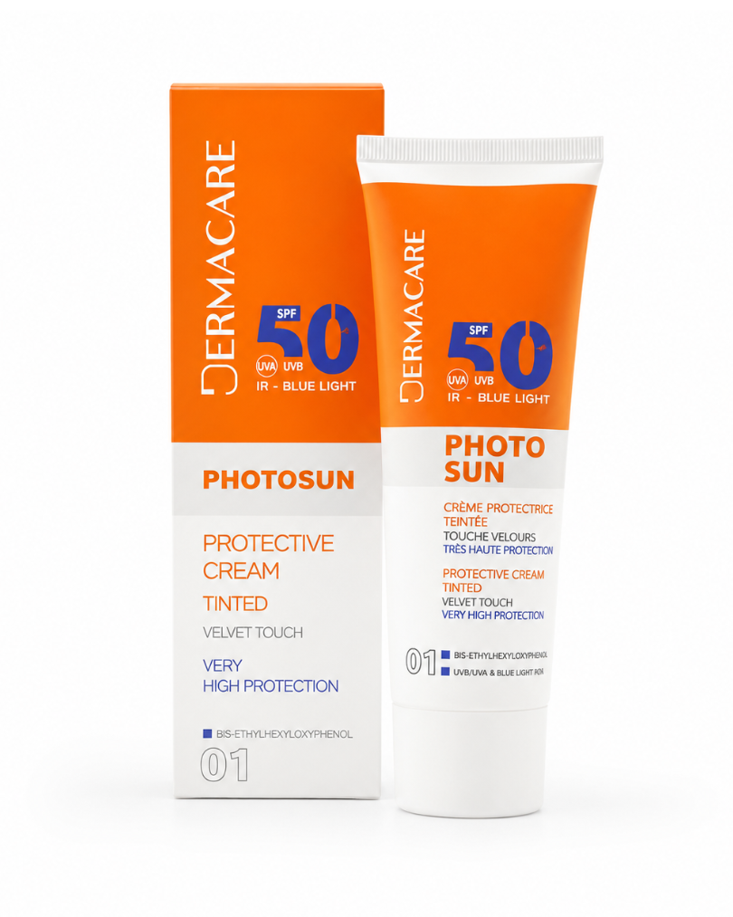 Dermacare Photosun 01 Creme Protectrice Teintee SPF 50 Peau Normale a Seche
