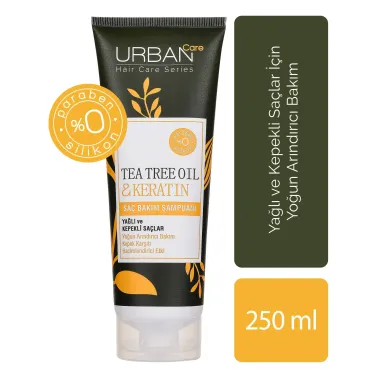 URBAN CARE TEA TREE OIL AND KERATIN HAIR CARE SHAMPOO 250 ML