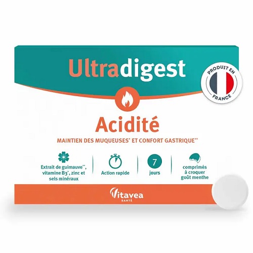 Vitavea Ultradigest Acidité Protège Muqueuses Confort Gastrique 14 Comprimés