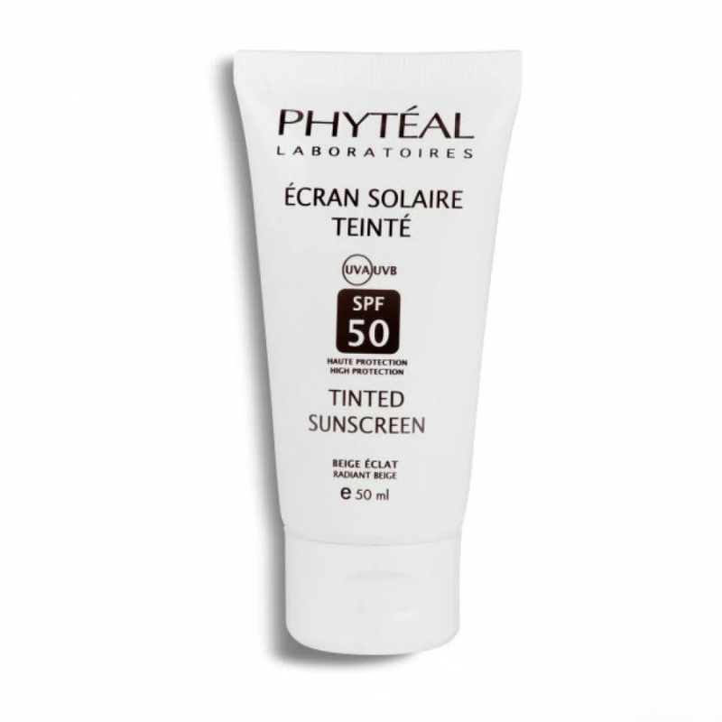 ECRAN SOLAIRE PEAU SECHE PHYTEAL TEINTE BEIGE ECLAT 01 SPF50+ 50ML