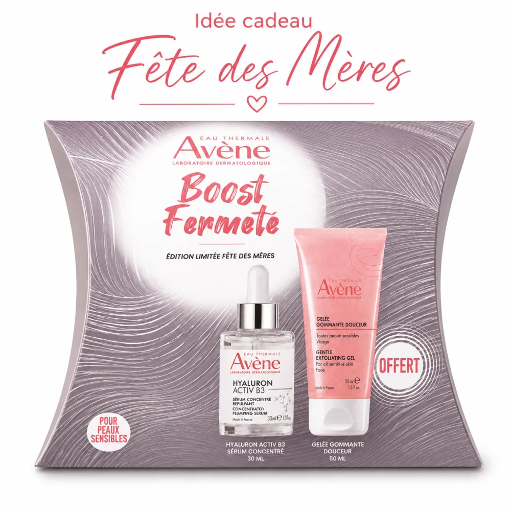 Avene Coffret Boost Fermete Serum Hyaluron Activ B3 + Gelée Gommante Douceur 50