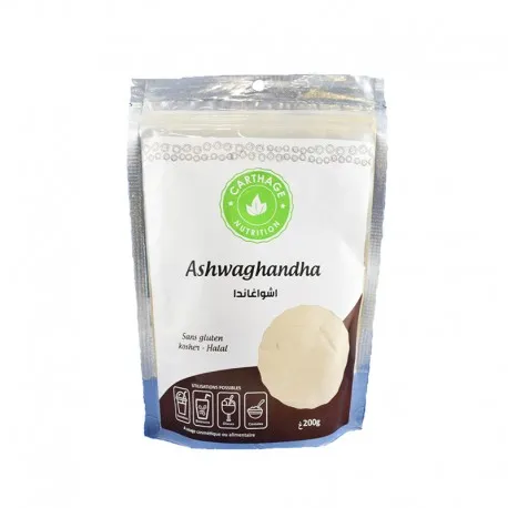 CARTHAGE NUTRITION ASHWAGANDHA PAQUET DE 200G
