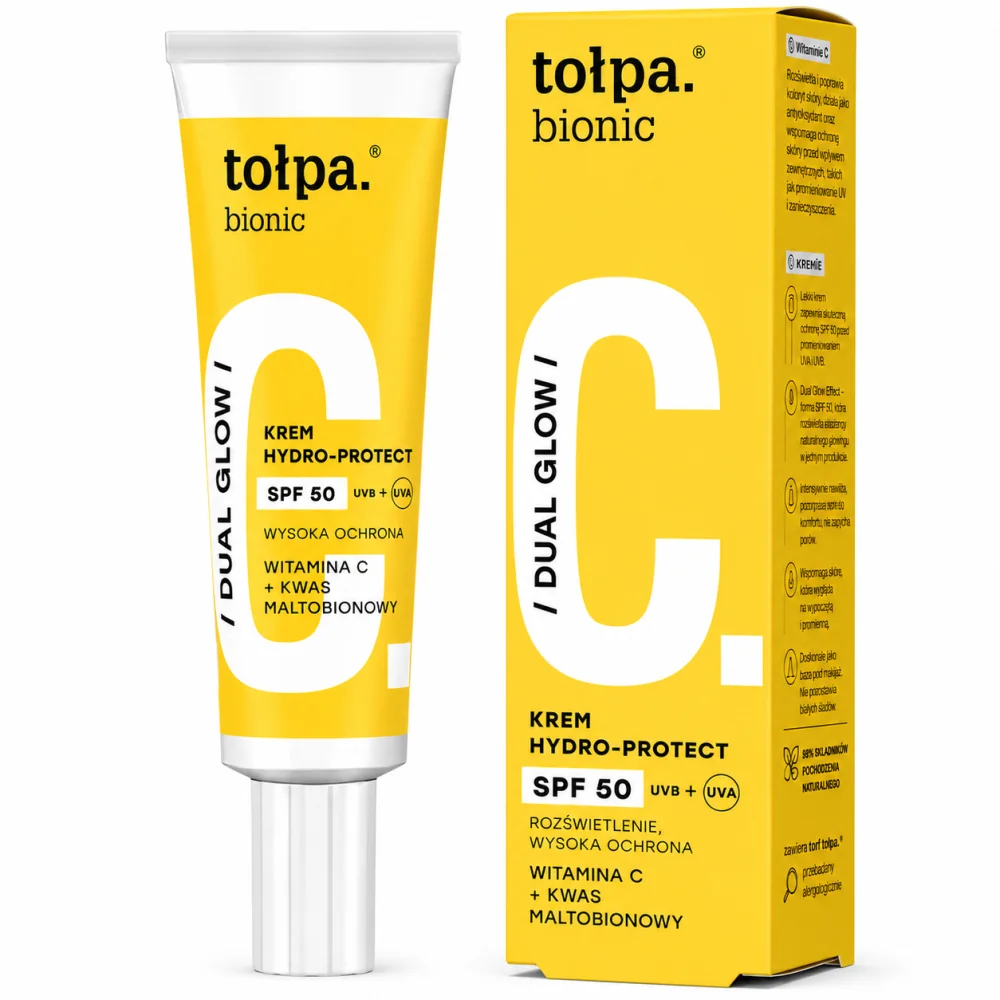 TOŁPA BIONIC DUAL GLOW CRÈME HYDRO-PROTECT SPF50 40ML