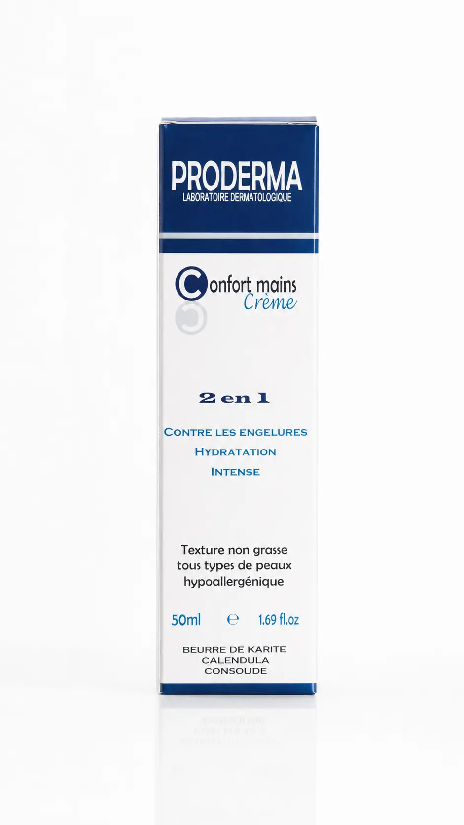 PRODERMA CONFORT MAINS CRÈME 2 EN 1 CONTRE LES ENGELURES HYDRATATION INTENSE 50 ML