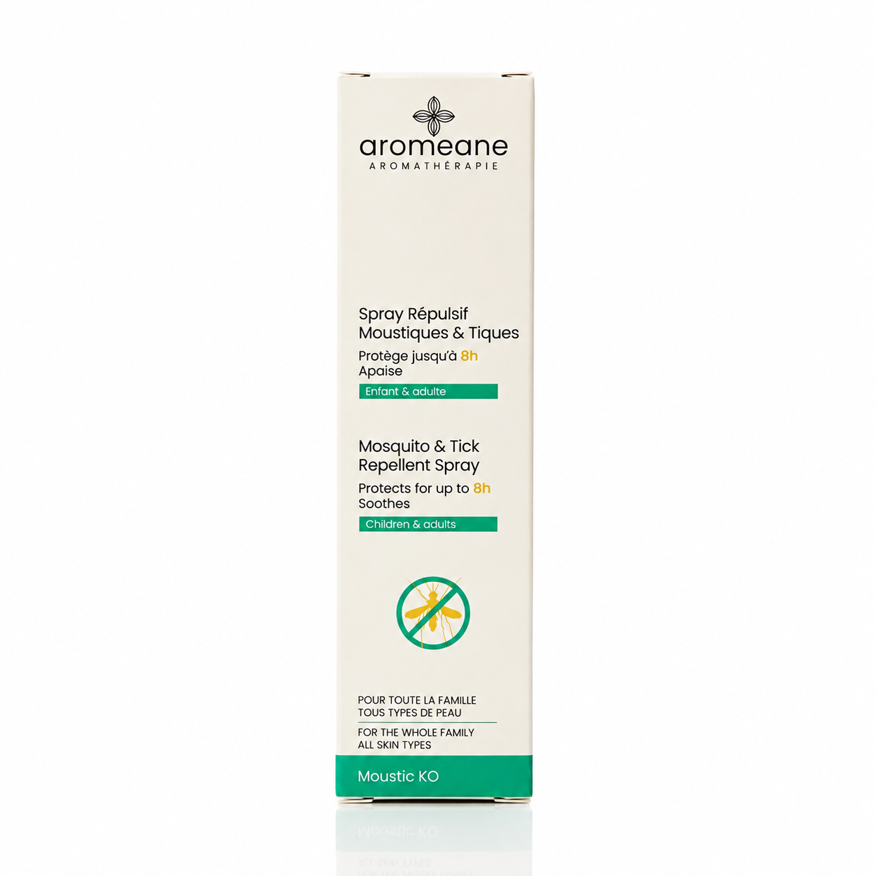AROMEANE SPRAY RÉPULSIF MOUSTIQUES ET TIQUES PROTECTION 8H