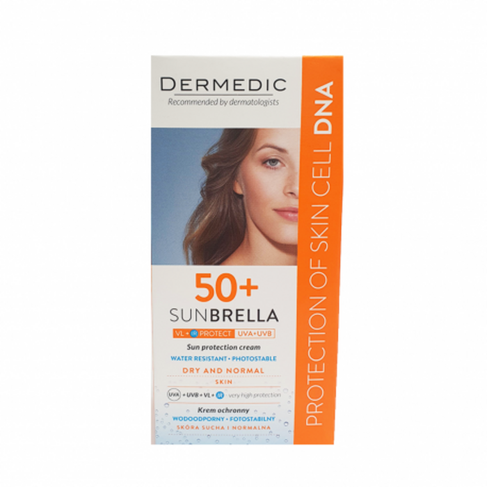 DERMEDIC SUNBRELLA Ecran fluide ultra léger SPF 50+ Peaux sèche et normales sensibles 40 ml
