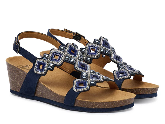 SCHOLL TULUM T-BAR SANDAL BLEU