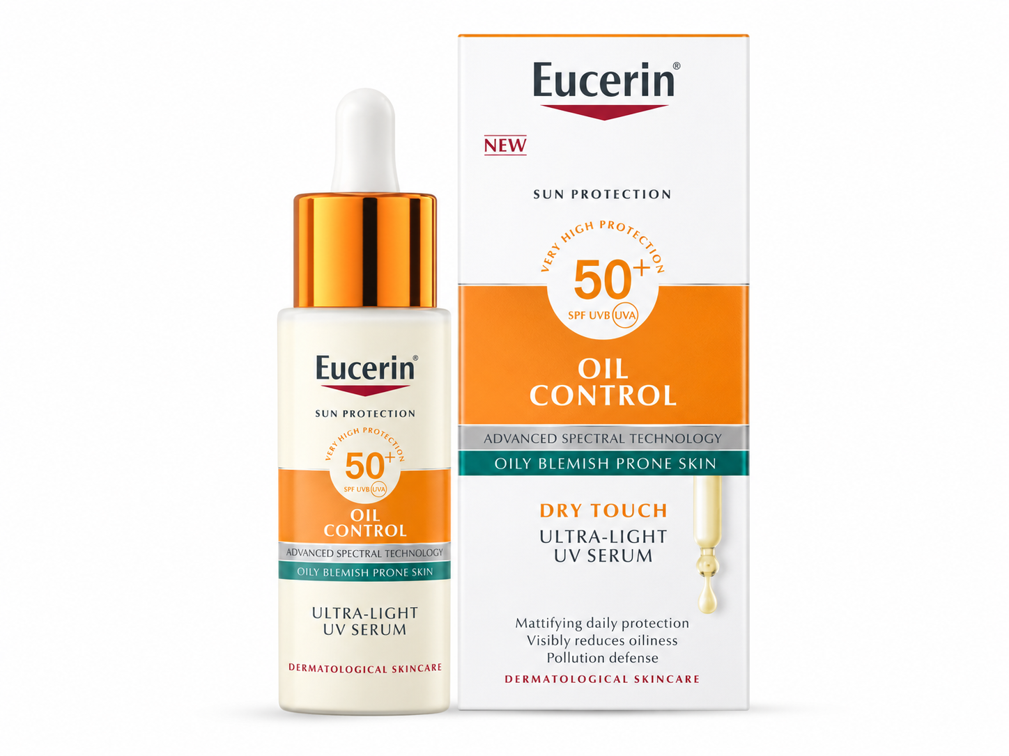 Eucerin Sun Protection Oil Control Serum Uv Ultra-leger - Ecran Spf50+ 30ml