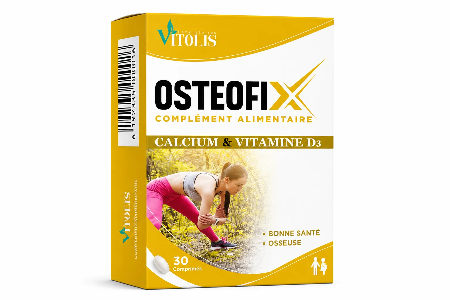 VITOLIS - OSTEOFIX CALCIUM ET VITAMINE D3 30 COMPRIMES