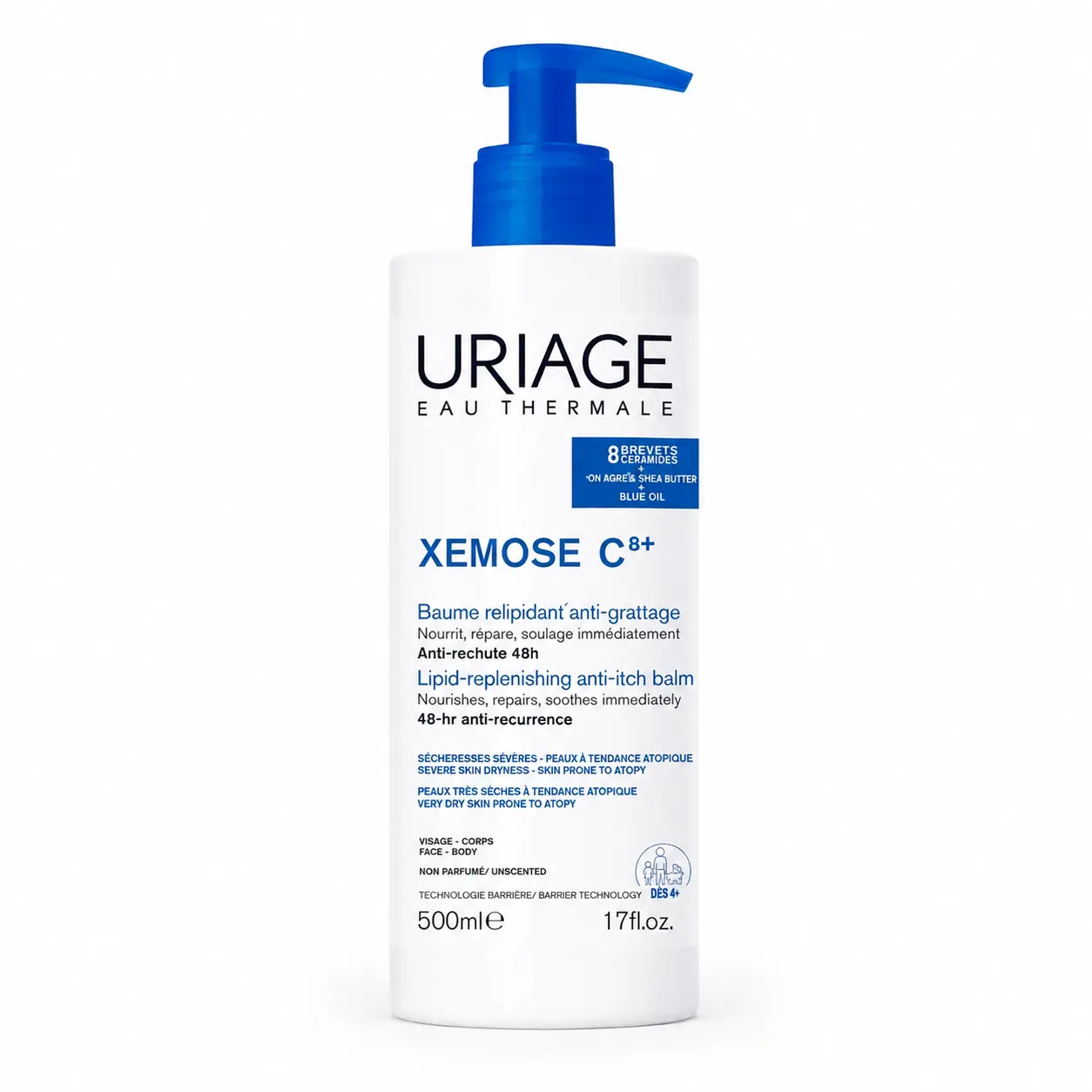 URIAGE XEMOSE BAUME OLEO-APAISANT ANTI-GRATTAGE 500 ml