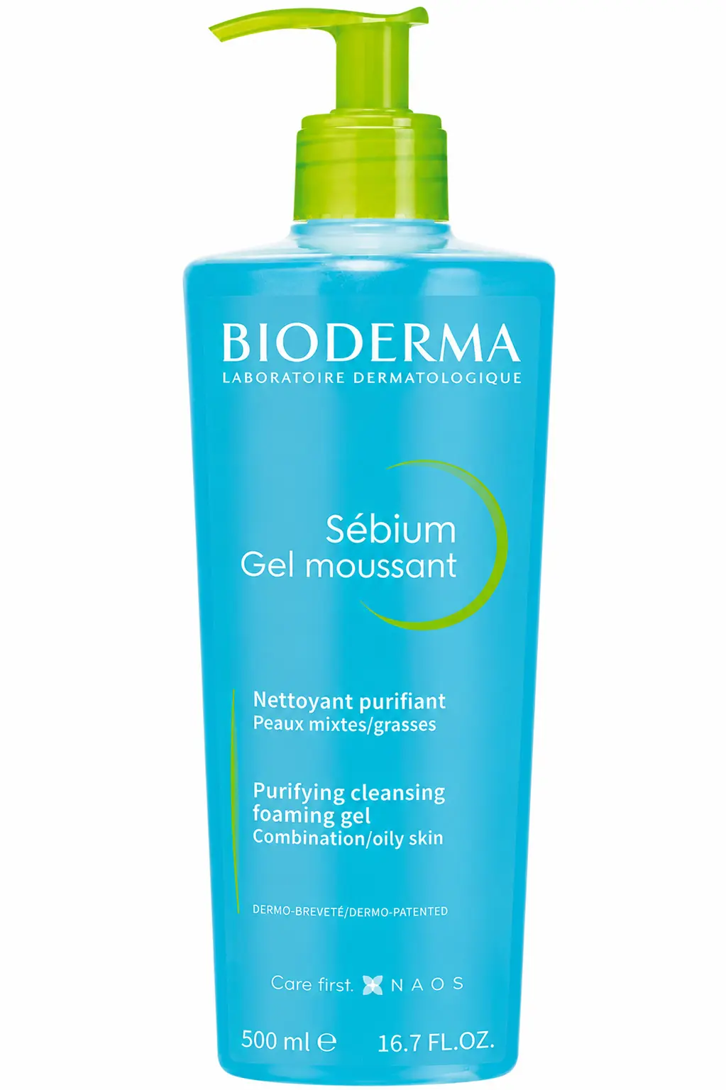 BIODERMA SEBIUM GEL MOUSSANT PURIFIANT POMPE 500ML