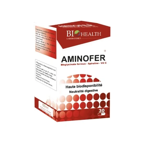 BIOHEALTH AMINOFER BT/30 GELULES