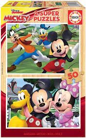 PUZZLE EN BOIS 2*50 MICKEY&FRIENDS