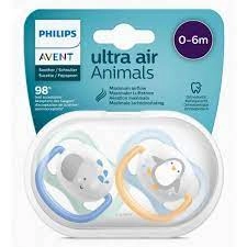 AVENT SUCETTE ULTRA AIR ANIMALS 0-6M GARÇON