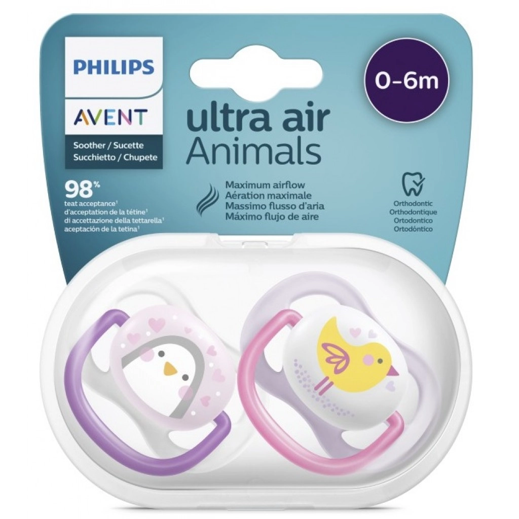 AVENT SUCETTE 0-6M OISEAU GIRL