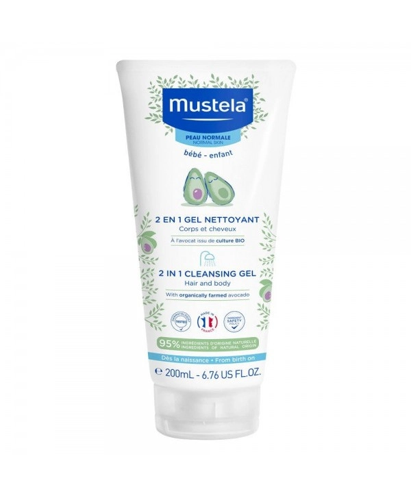 MUSTELA GEL NETTOYANT 2EN1 CHEVEUX ET CORPS 200ML