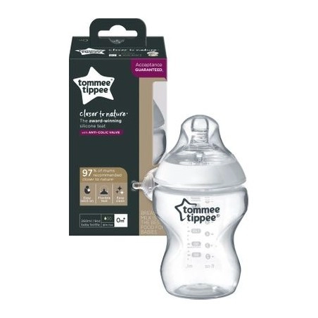 tommee tippee biberon closer to nature 260ml rose ref:42250205