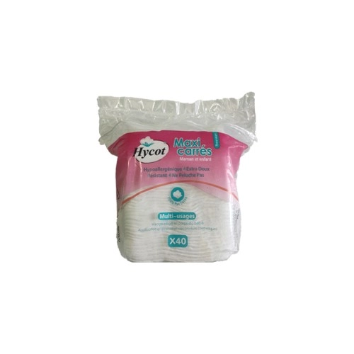 Hycot Coton Maxi Carrés 40 Pièces